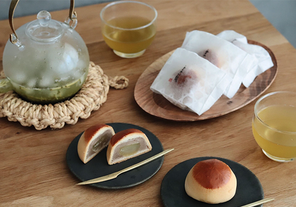 自然の趣豊かな　渋皮栗の風味を活かした千葉県なごみの米屋の栗饅頭です。
