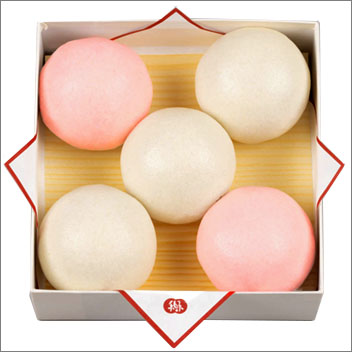 上用紅白饅頭(5ヶ入)